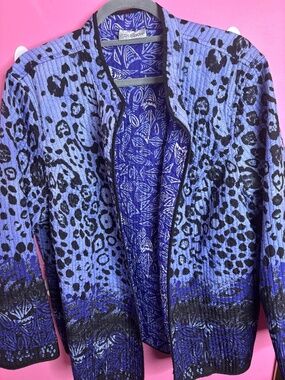 Maggie Barnes for Catherines quilted reversible animal-print jackets